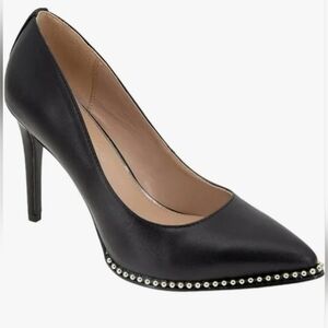 NWT BCBGenereation Hawti Black Synthetic Point Toe Studded Slip On Pumps SZ 7.5M